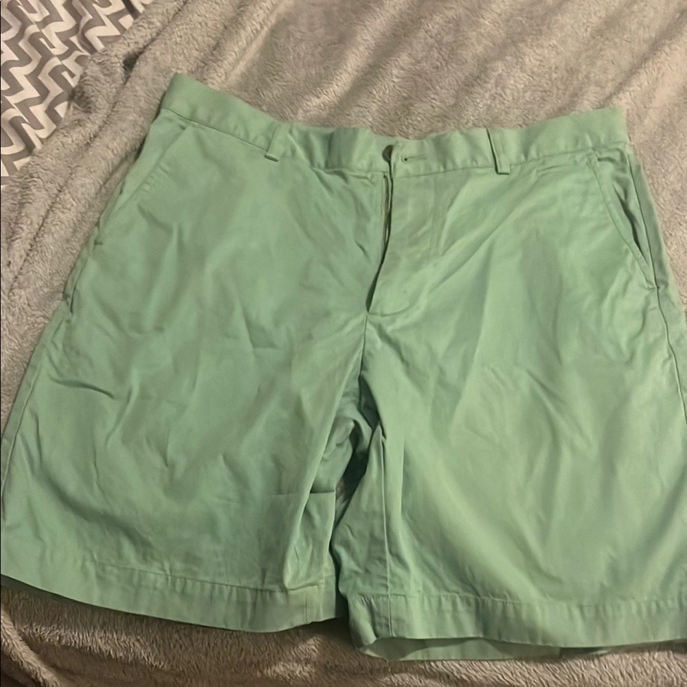 Brooks Brothers Mint Green Flat Front Shorts